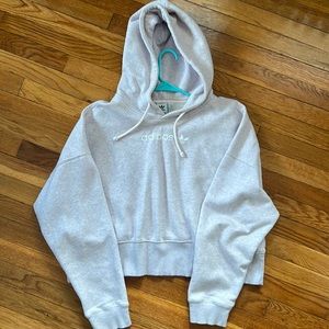 Adidas sweatshirt, slightly cropped, light pink color, size XL.